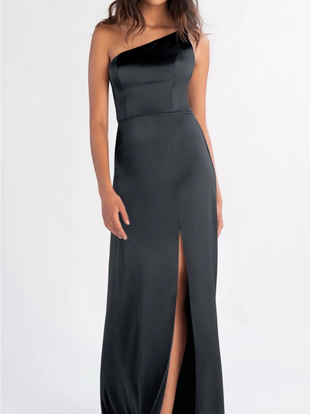 Jenny Yoo Jensen A-Line Formal Satin Dress Size 12
